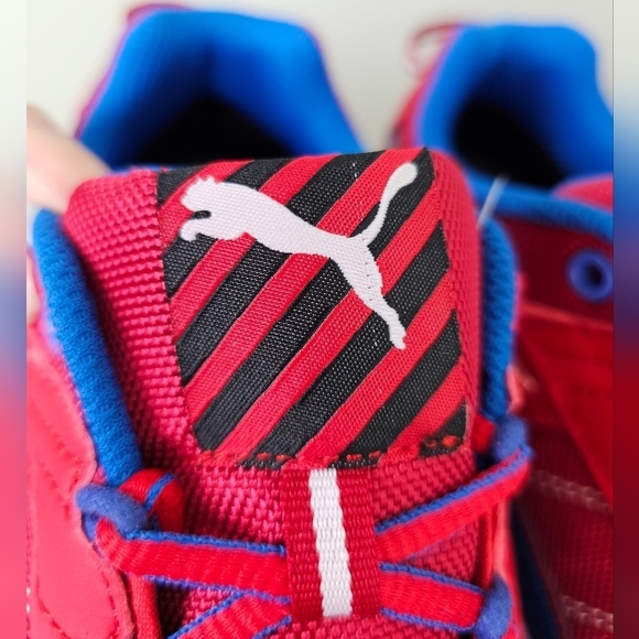 Mens PUMA Safety Kickflip Low SD Shoes RED/BLUE